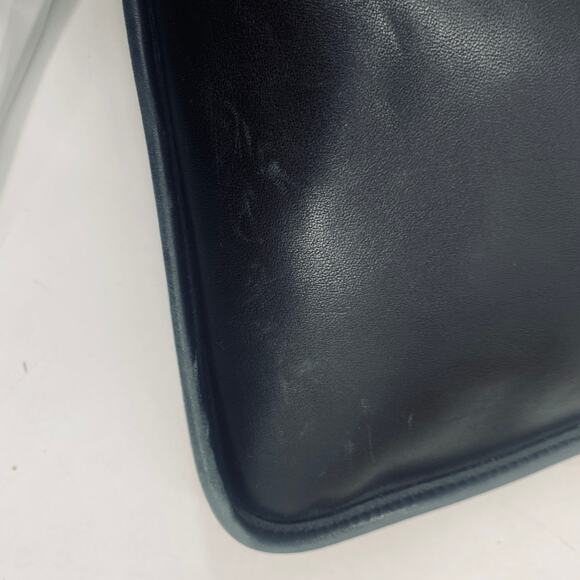 Vintage Coach Andrea Slim Hobo Shoulder Bag Zip Top 9073 Black Gold Womens - Picture 16 of 16